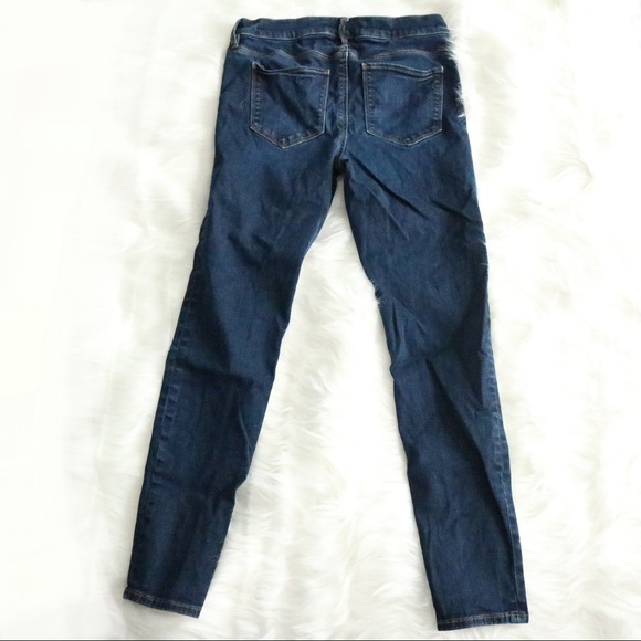 LOFT Blue Denim Leggings Skinny Jeans - Picture 3 of 7